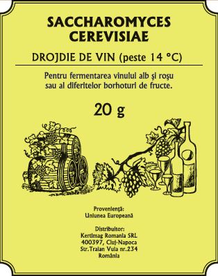 Drojdie pentru vin Saccharomyces Cerevisiae